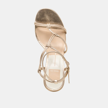 FIZZY HEELS GOLD LEATHER