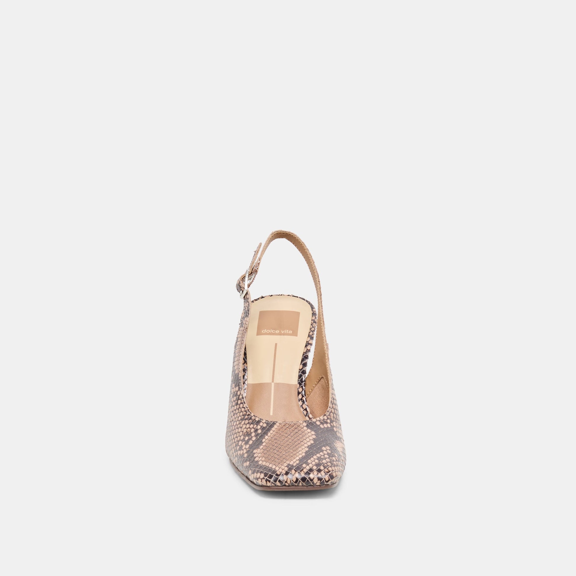 GESSIA HEELS BARK EMBOSSED LEATHER