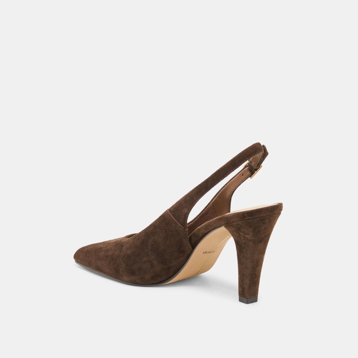 GESSIA HEELS DK BROWN SUEDE