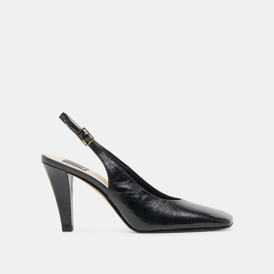 GESSIA HEELS MIDNIGHT LEATHER