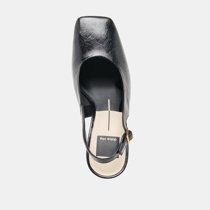 GESSIA HEELS MIDNIGHT LEATHER