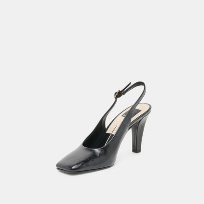 GESSIA HEELS MIDNIGHT LEATHER