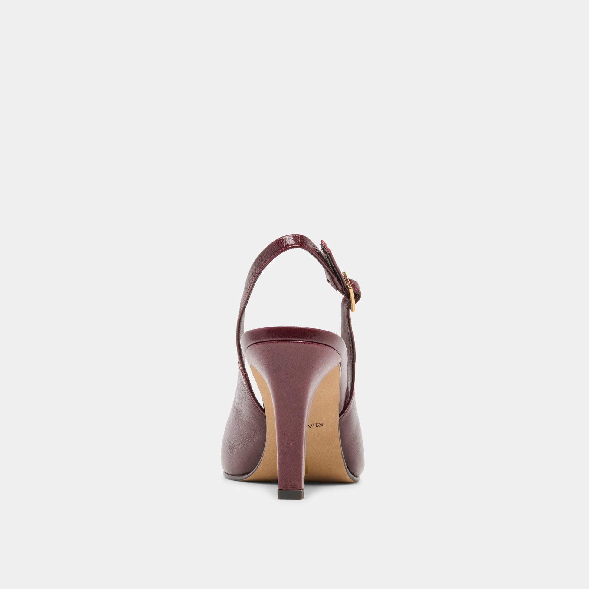 GESSIA HEELS OXBLOOD CRINKLE PATENT
