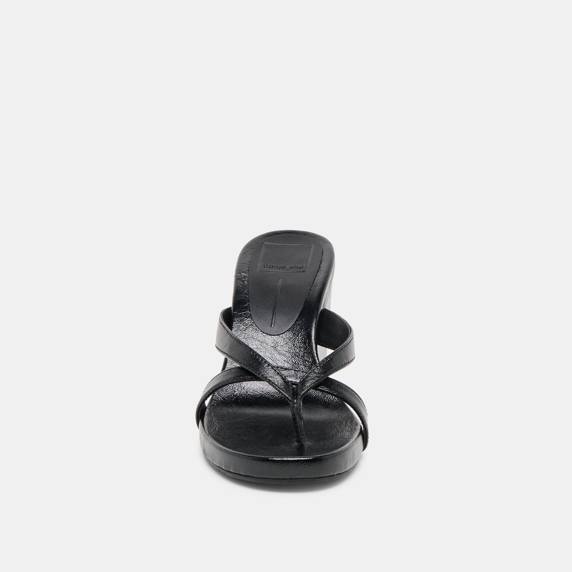 HELAN WEDGES BLACK LEATHER