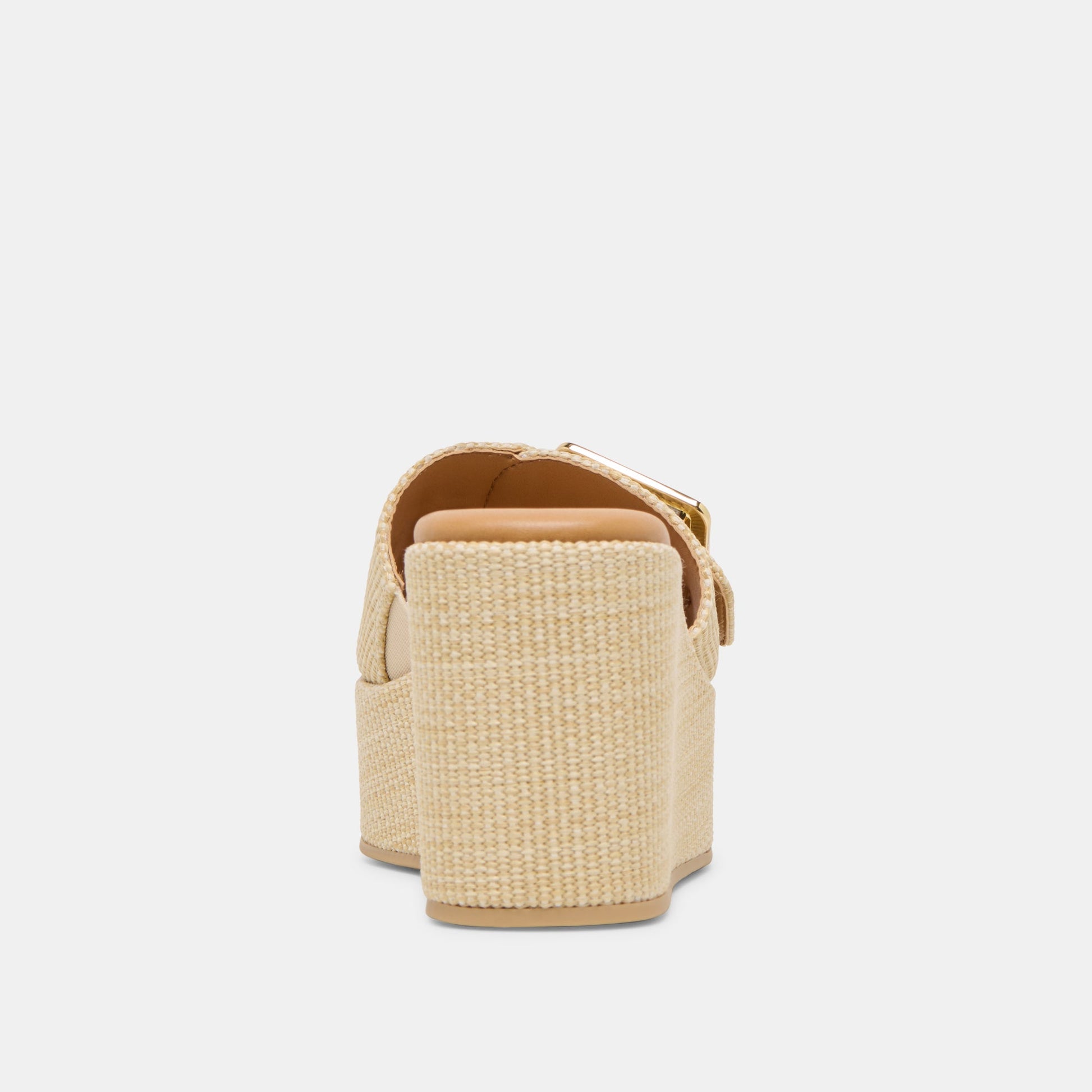 JILIAN WIDE WEDGES LT NATURAL RAFFIA