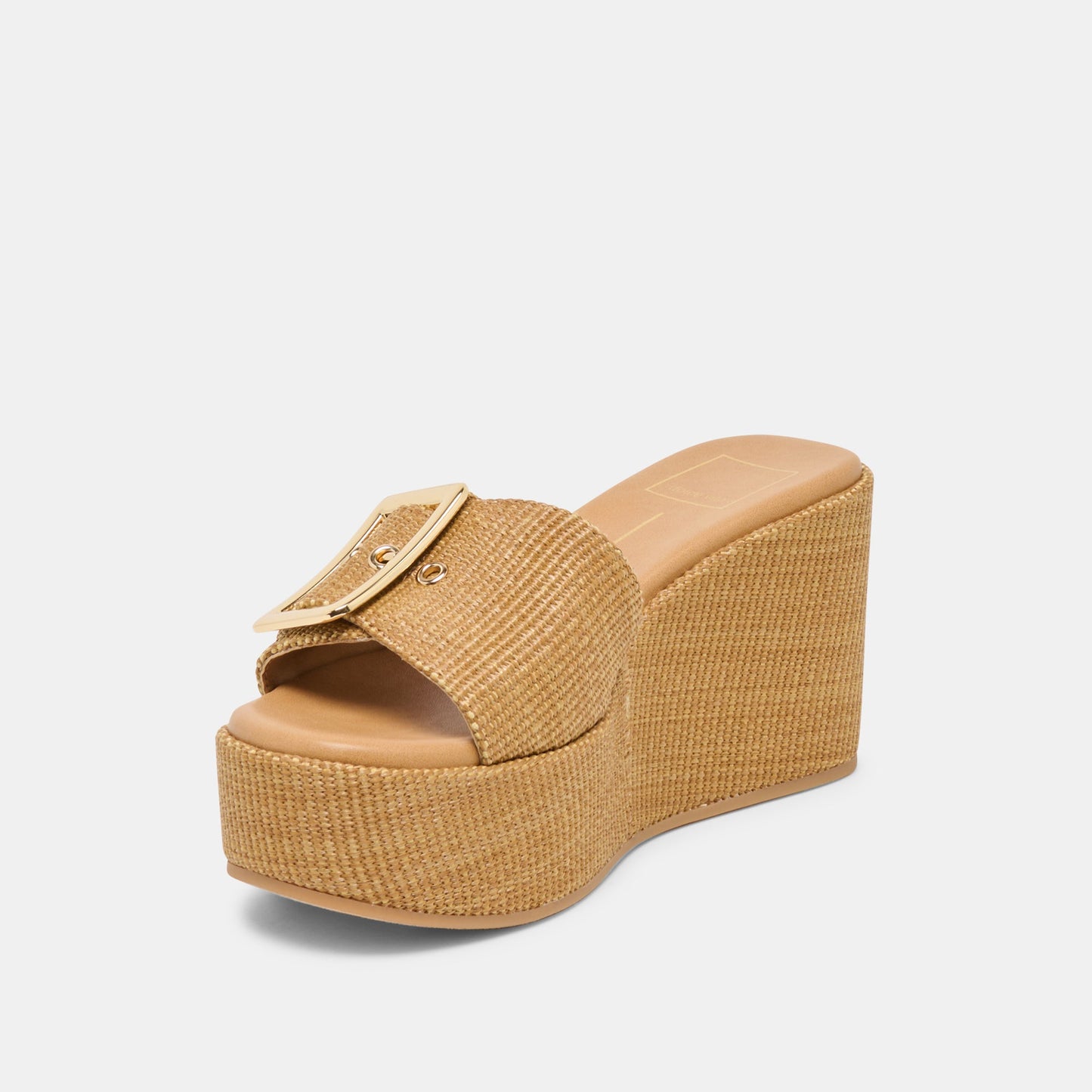 JILIAN WEDGES MOCHA RAFFIA