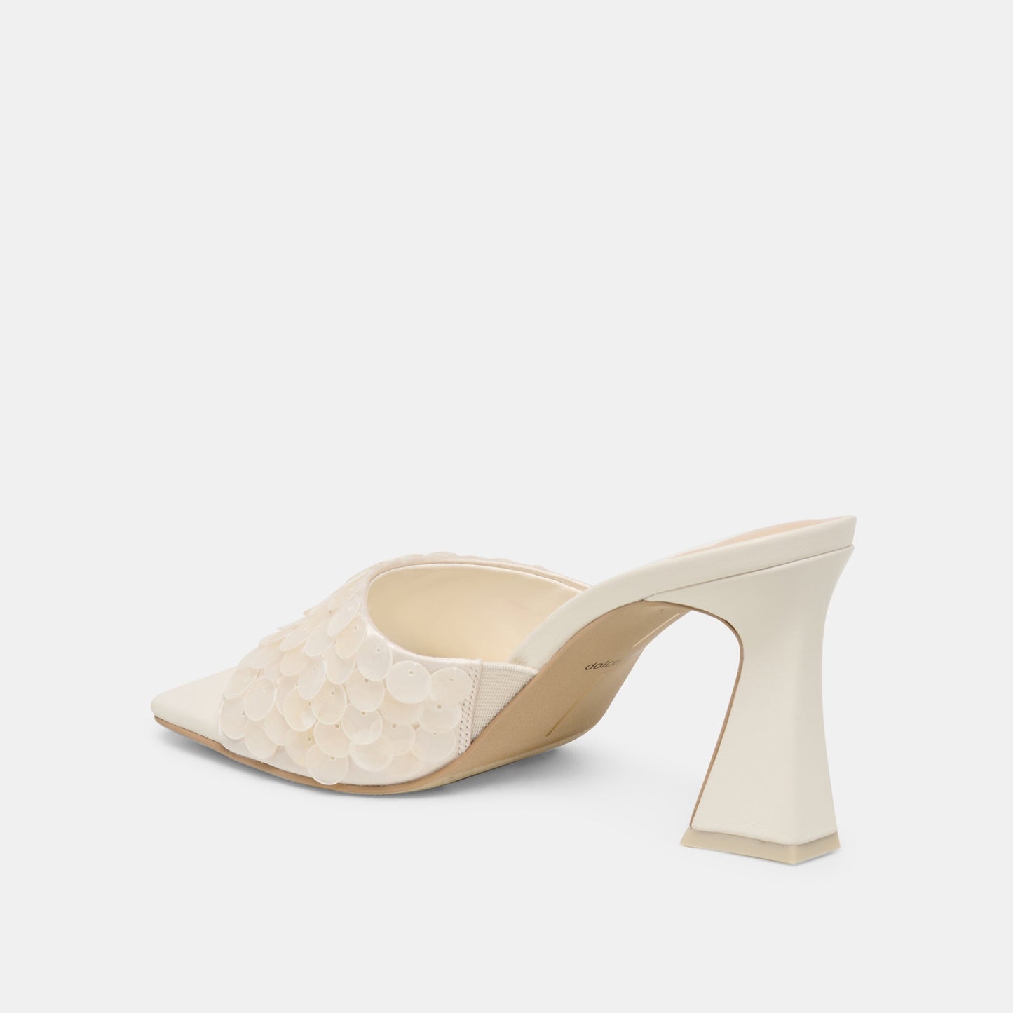 NANDY CONFETTI HEELS IVORY SEQUIN