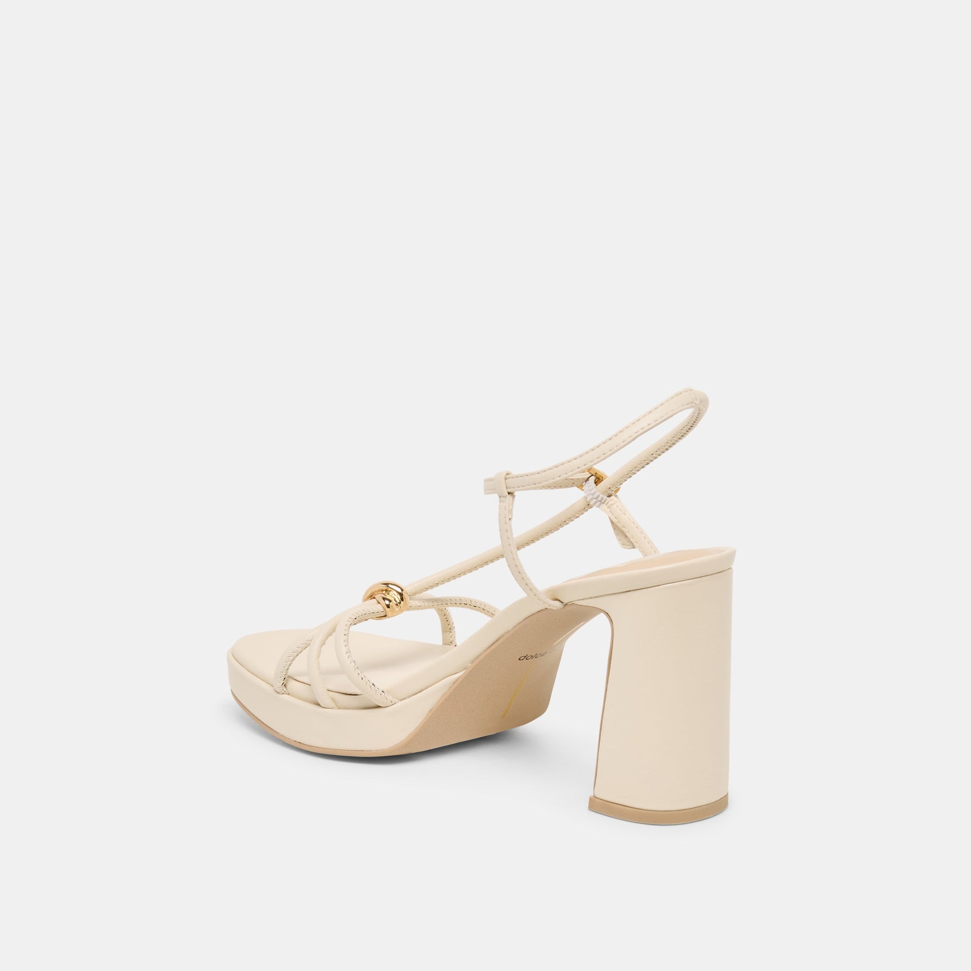 ODETE HEELS CREME LEATHER