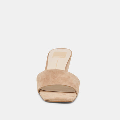 QAILY WIDE WEDGES CAMEL SUEDE