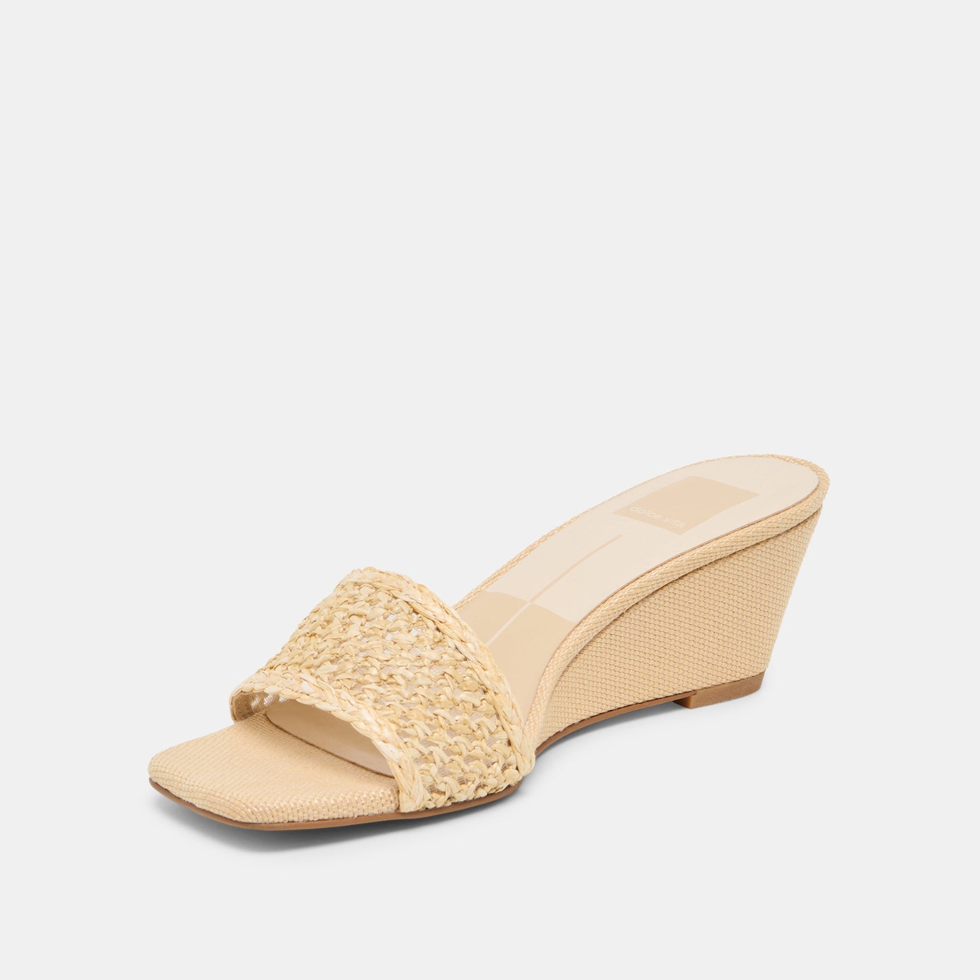 QAILY WEDGES LT NATURAL RAFFIA