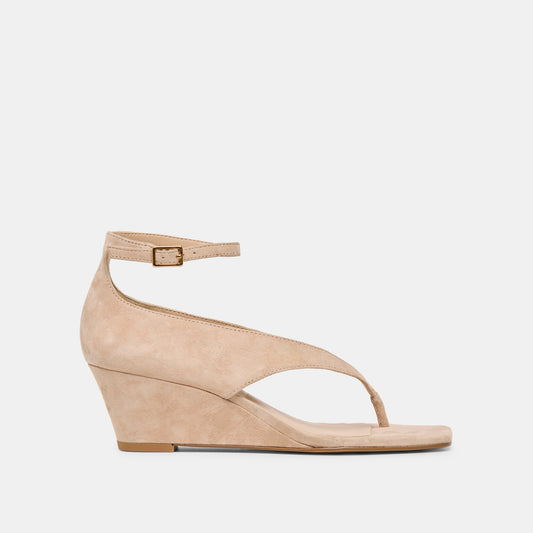 QUINNY WEDGES BAMBOO SUEDE