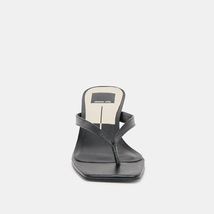 RAMIA HEELS BLACK LEATHER