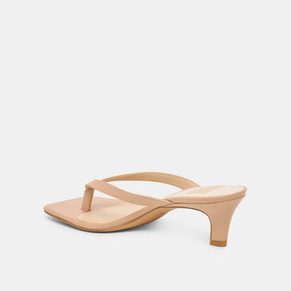 RAMIA HEELS CAFE LEATHER