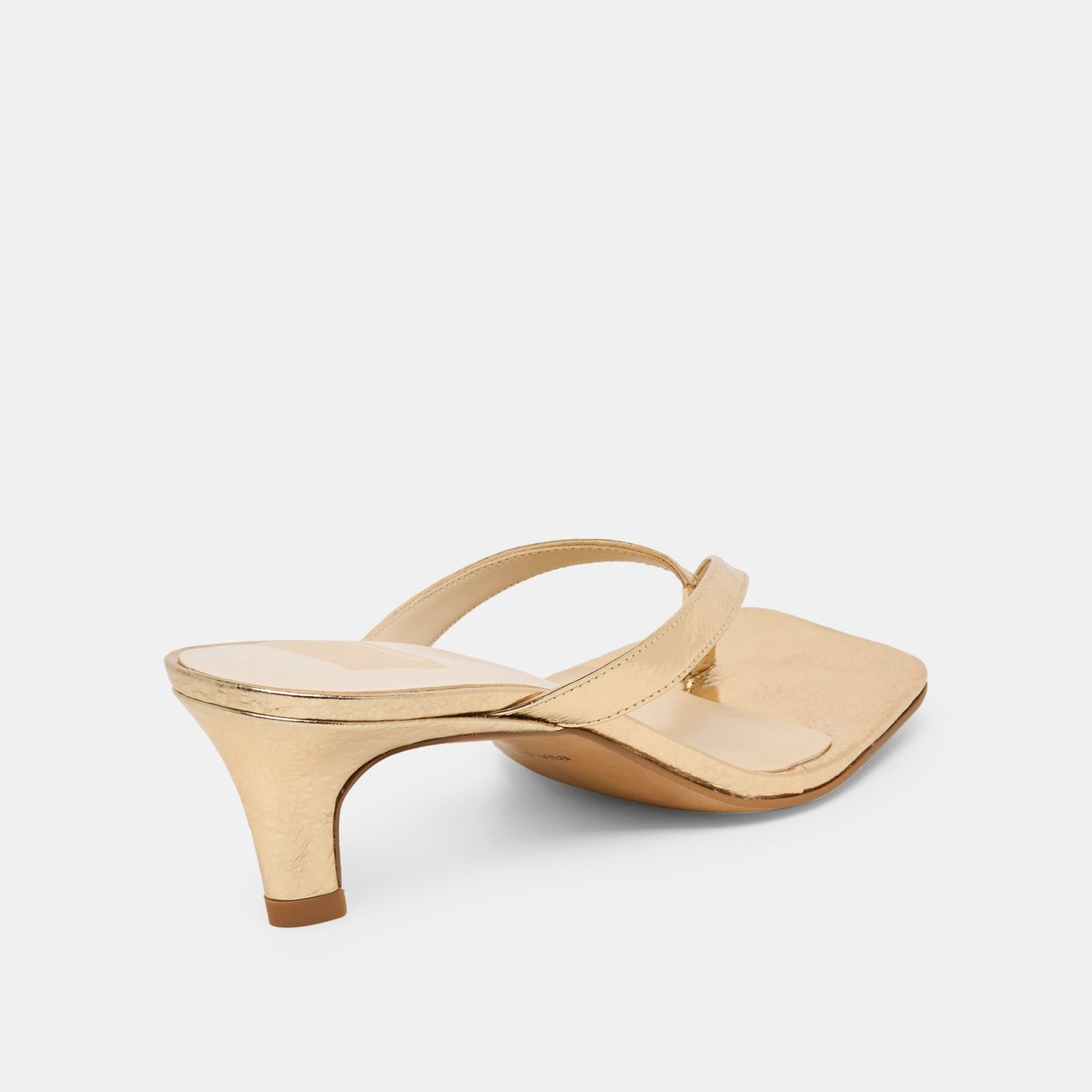 RAMIA HEELS GOLD DISTRESSED LEATHER