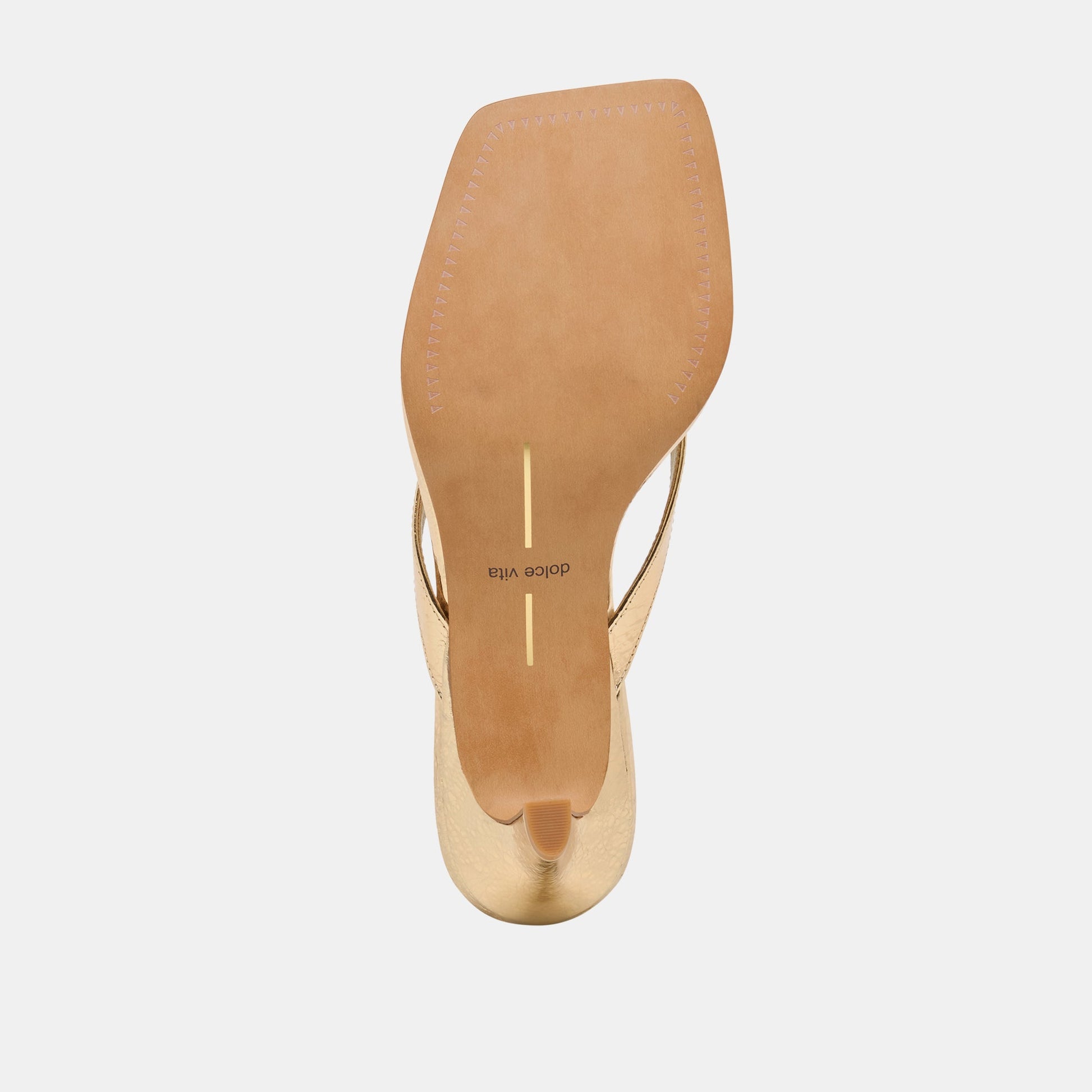 RAMIA HEELS GOLD DISTRESSED LEATHER