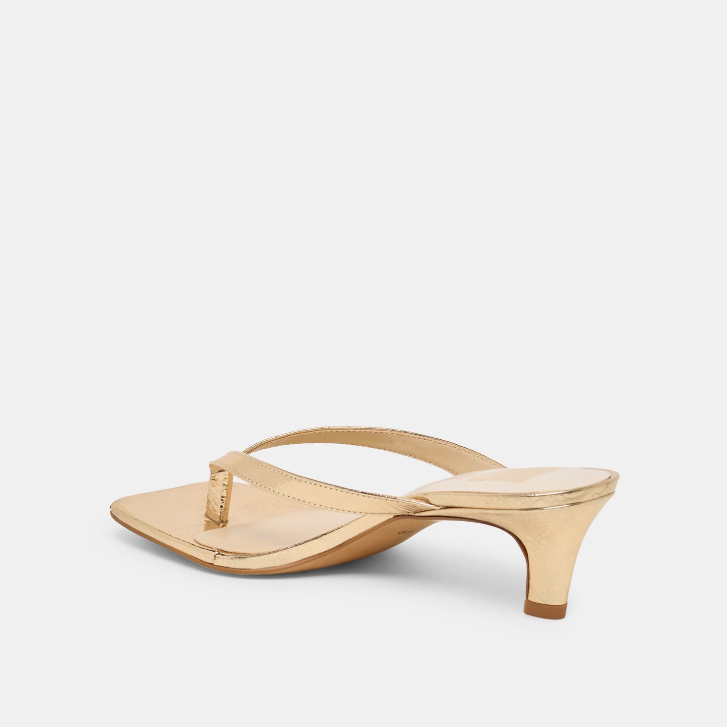 RAMIA HEELS GOLD DISTRESSED LEATHER