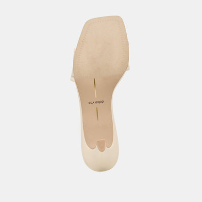 REXA MESH HEELS CREME MESH