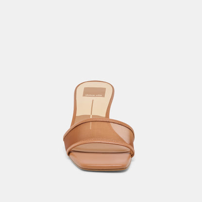 REXA MESH HEELS CARAMEL MESH