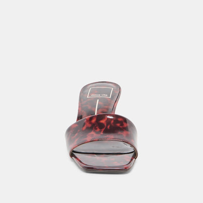 REXA HEELS TORTOISE PATENT LEATHER