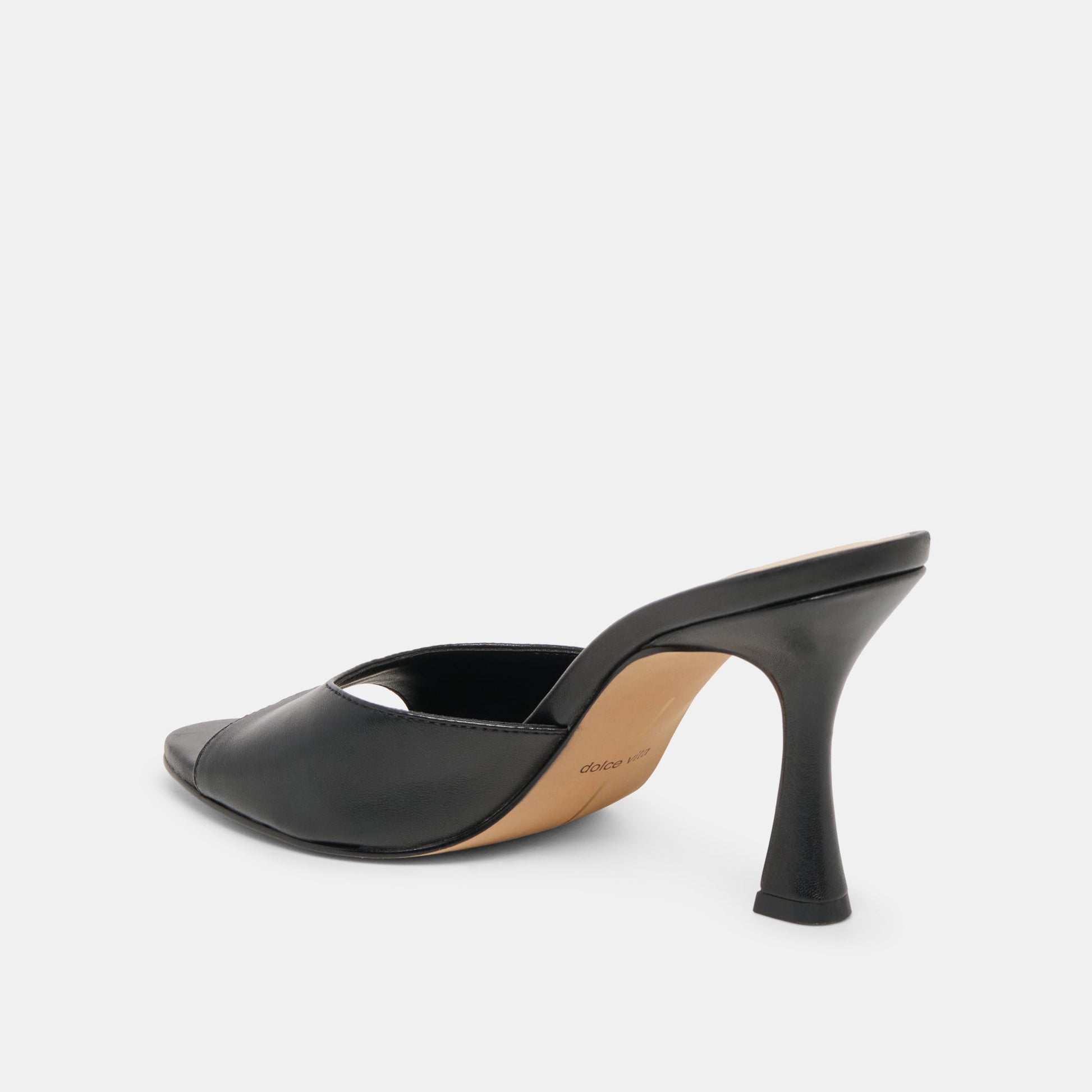 ROSHA HEELS BLACK LEATHER