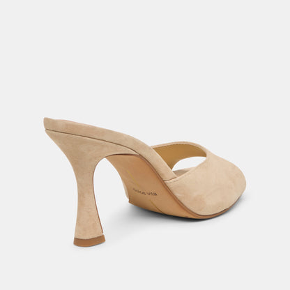 ROSHA HEELS CAMEL SUEDE