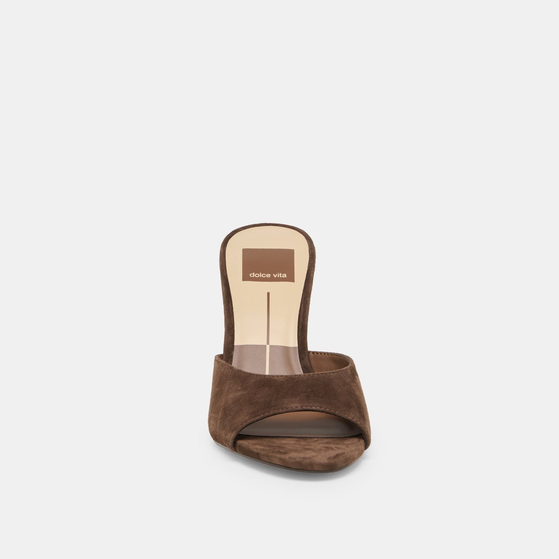 ROSHA HEELS DK BROWN SUEDE