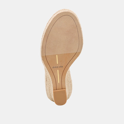 VAYA WEDGES ECRU LINEN