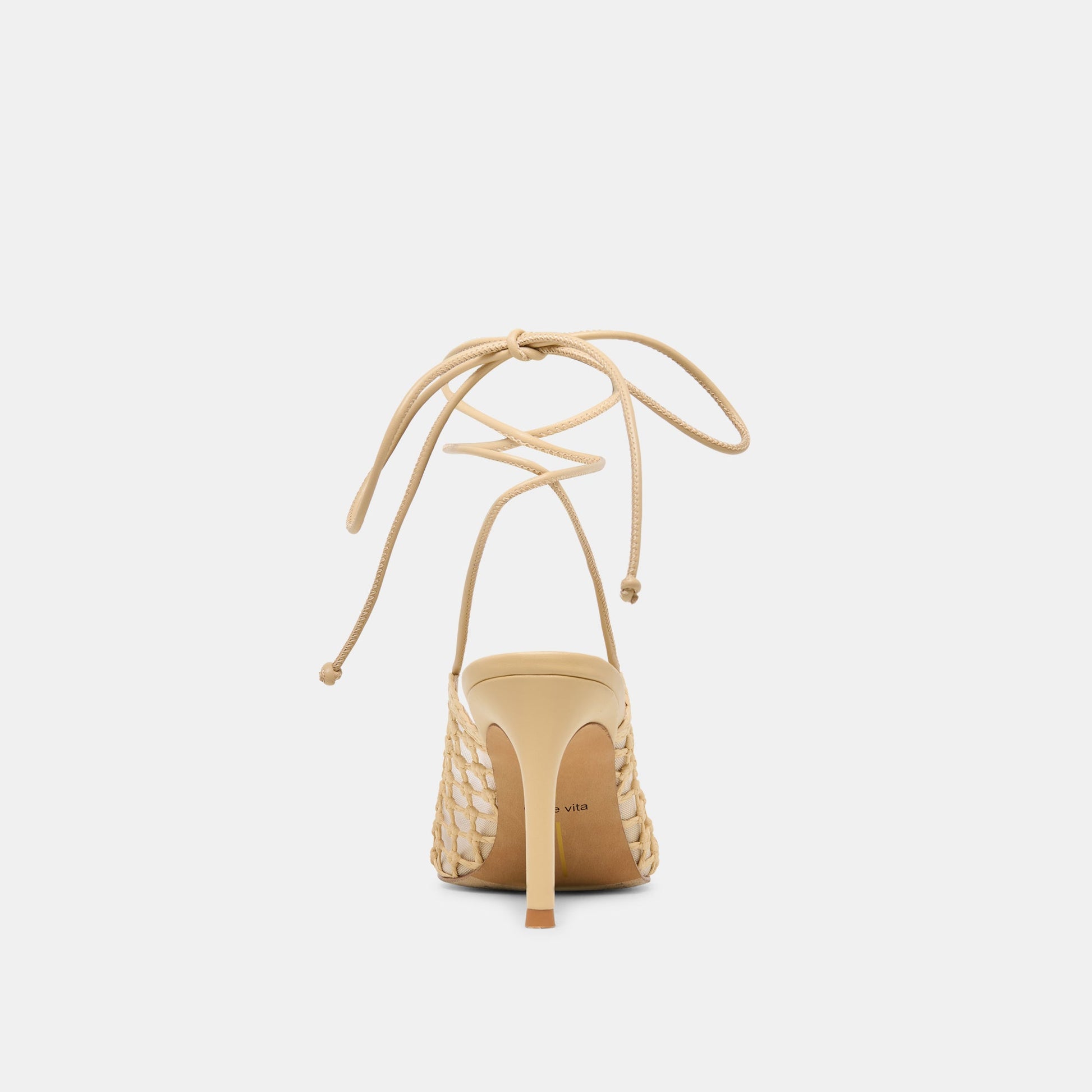 YAEL HEELS LT NATURAL WOVEN RAFFIA