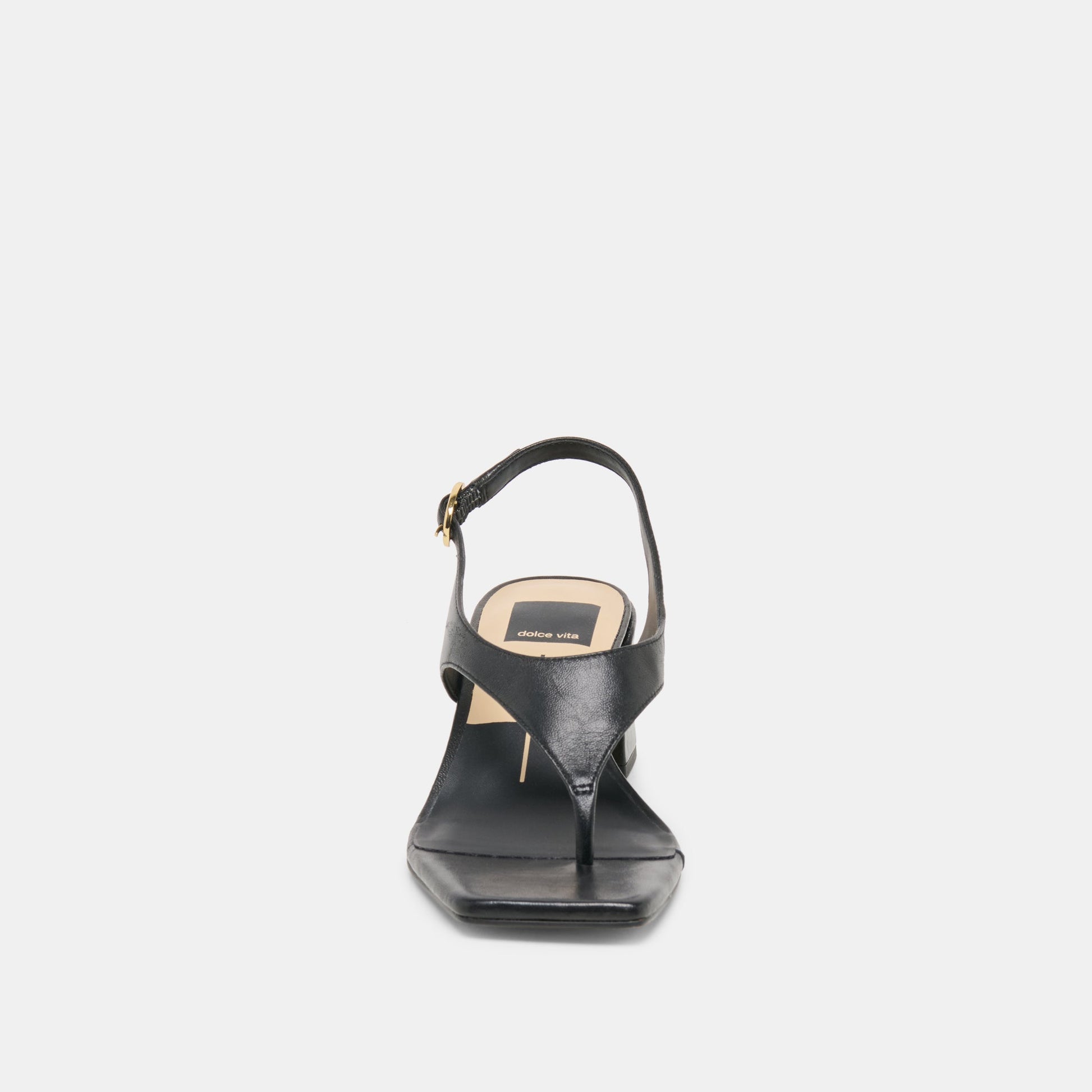 YVES HEELS BLACK LEATHER