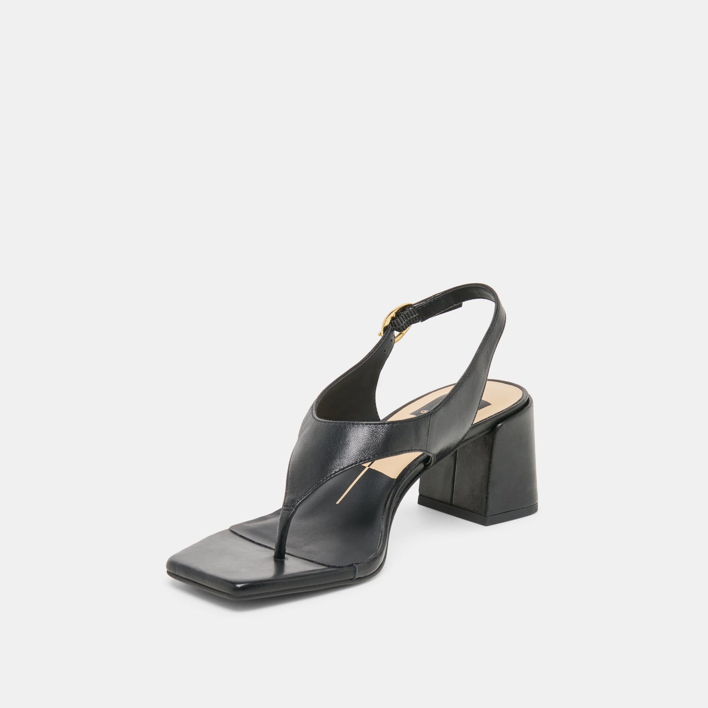 YVES HEELS BLACK LEATHER