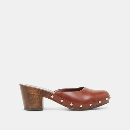 CAMYN HEELS BROWN LEATHER