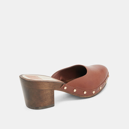 CAMYN HEELS BROWN LEATHER