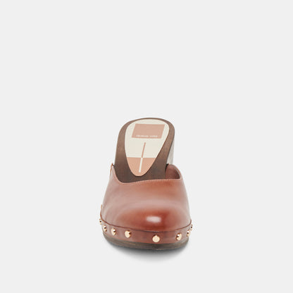 CAMYN HEELS BROWN LEATHER