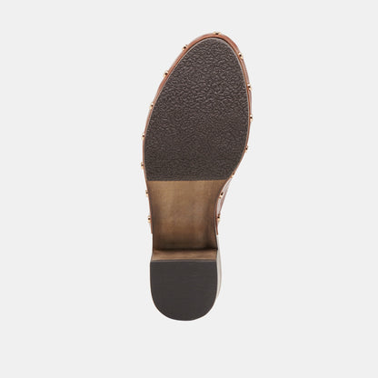 CAMYN HEELS BROWN LEATHER