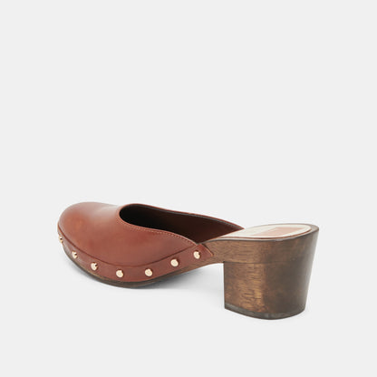 CAMYN HEELS BROWN LEATHER