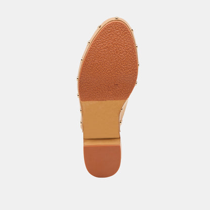 CAMYN HEELS CAFE LEATHER