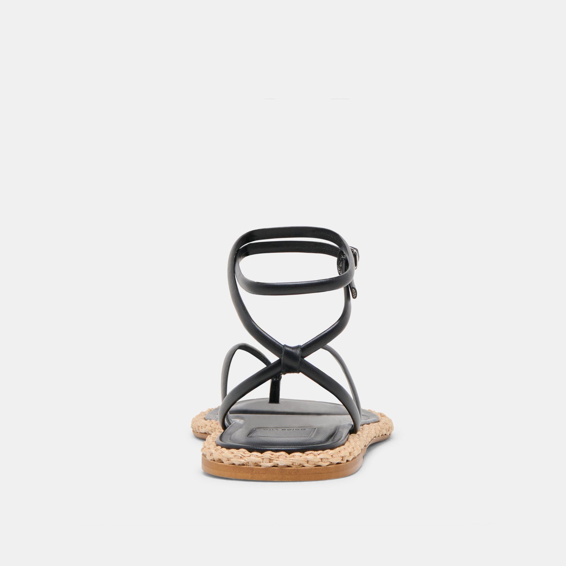 COVE SANDALS BLACK LEATHER