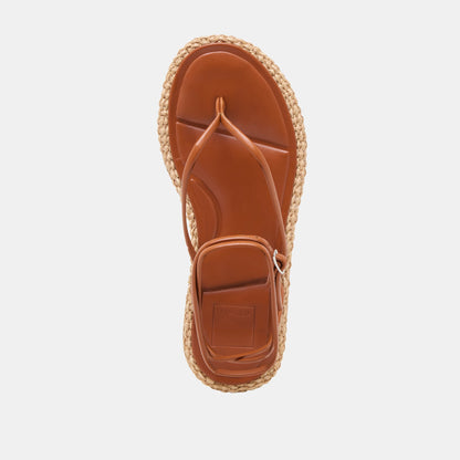 COVE SANDALS BROWN LEATHER
