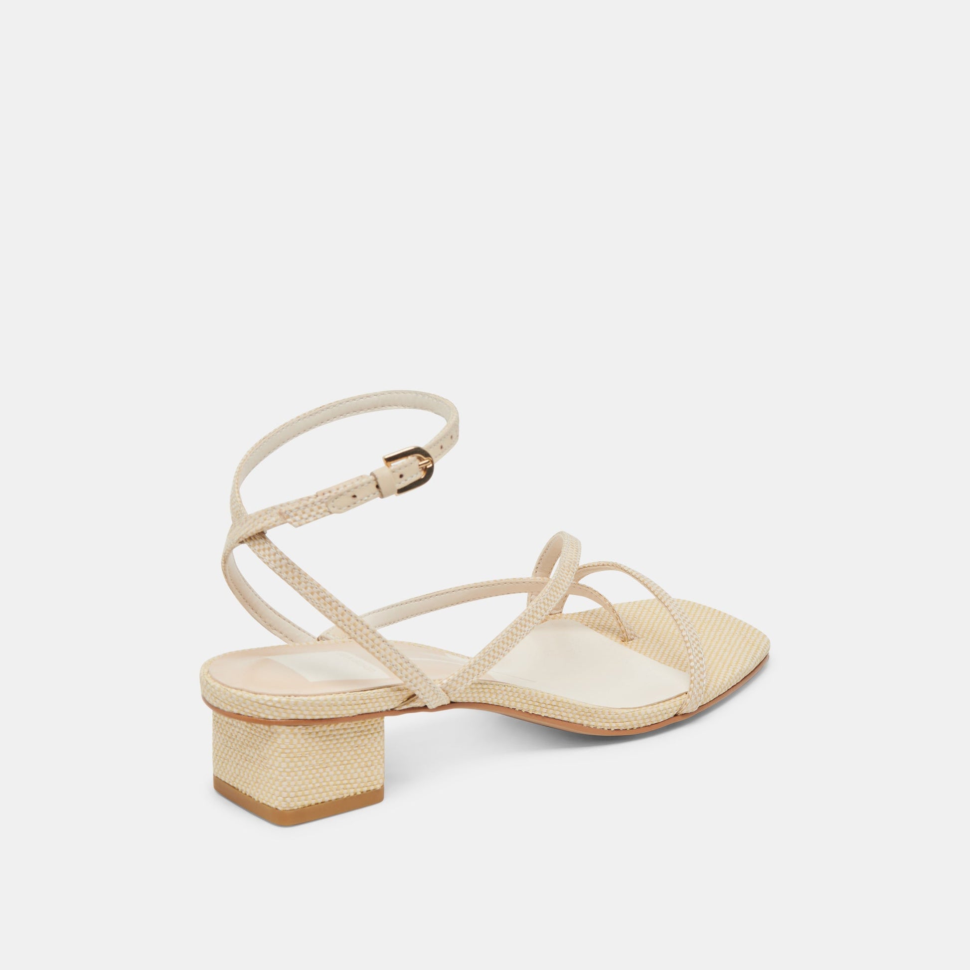 KARLOS WIDE SANDALS NATURAL WOVEN RAFFIA