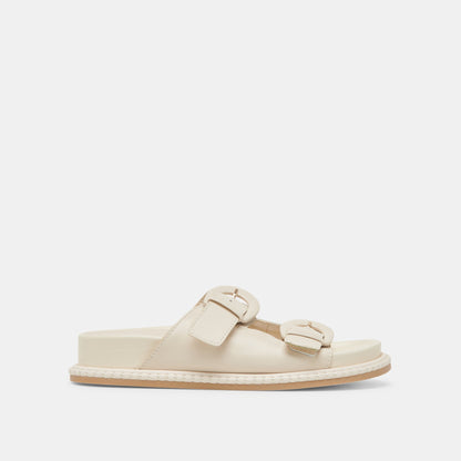 SHAUNY SANDALS BONE LEATHER