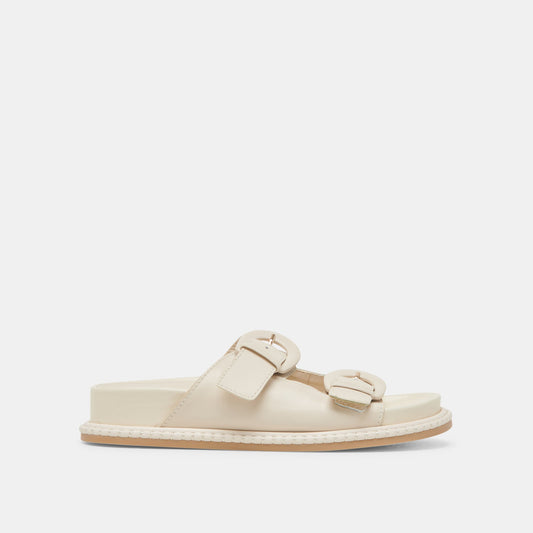 SHAUNY SANDALS BONE LEATHER
