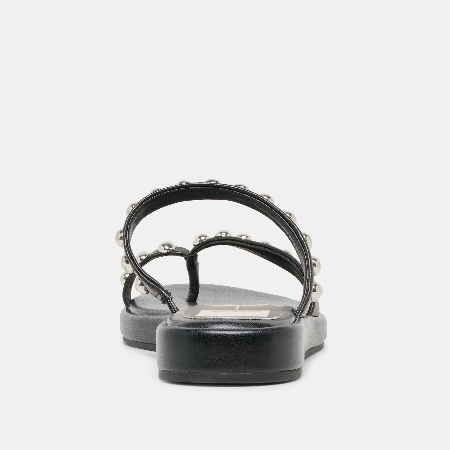 AMARY STUD SANDALS BLACK LEATHER