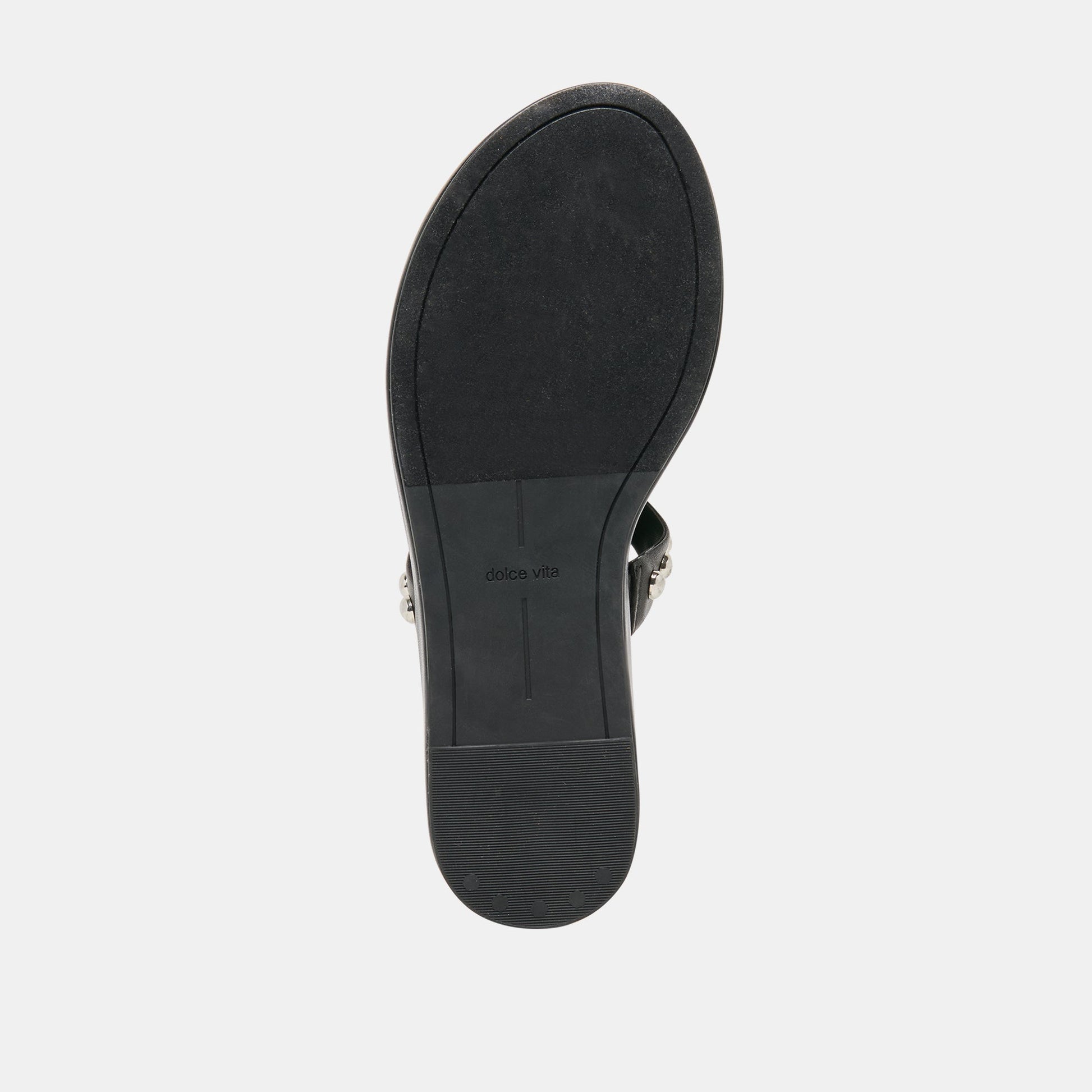 AMARY STUD SANDALS BLACK LEATHER
