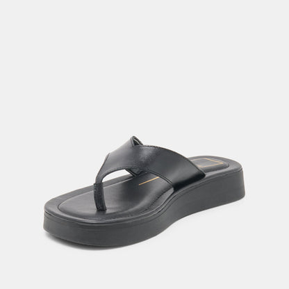 BLAYZE SANDALS BLACK LEATHER