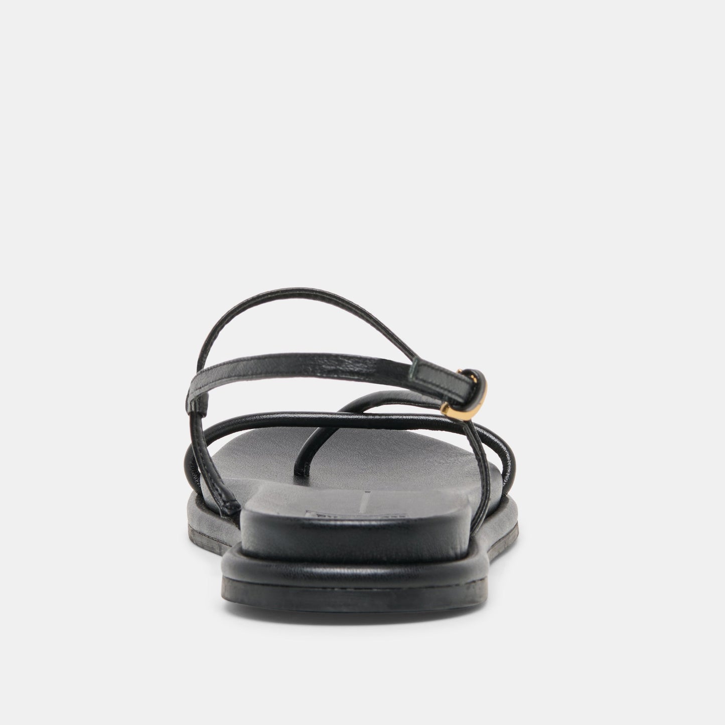 DOM SANDALS BLACK LEATHER