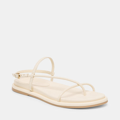 DOM SANDALS OFF WHITE LEATHER