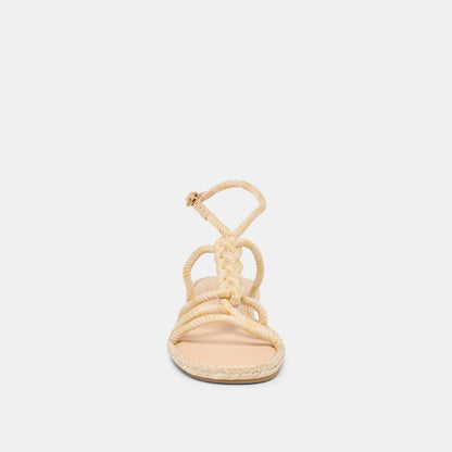 ELYANA SANDALS NATURAL MULTI ROPE RAFFIA