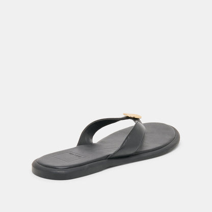 JAINA SANDALS BLACK LEATHER