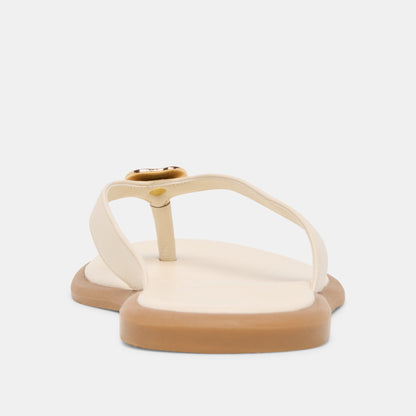JAINA SANDALS BONE LEATHER