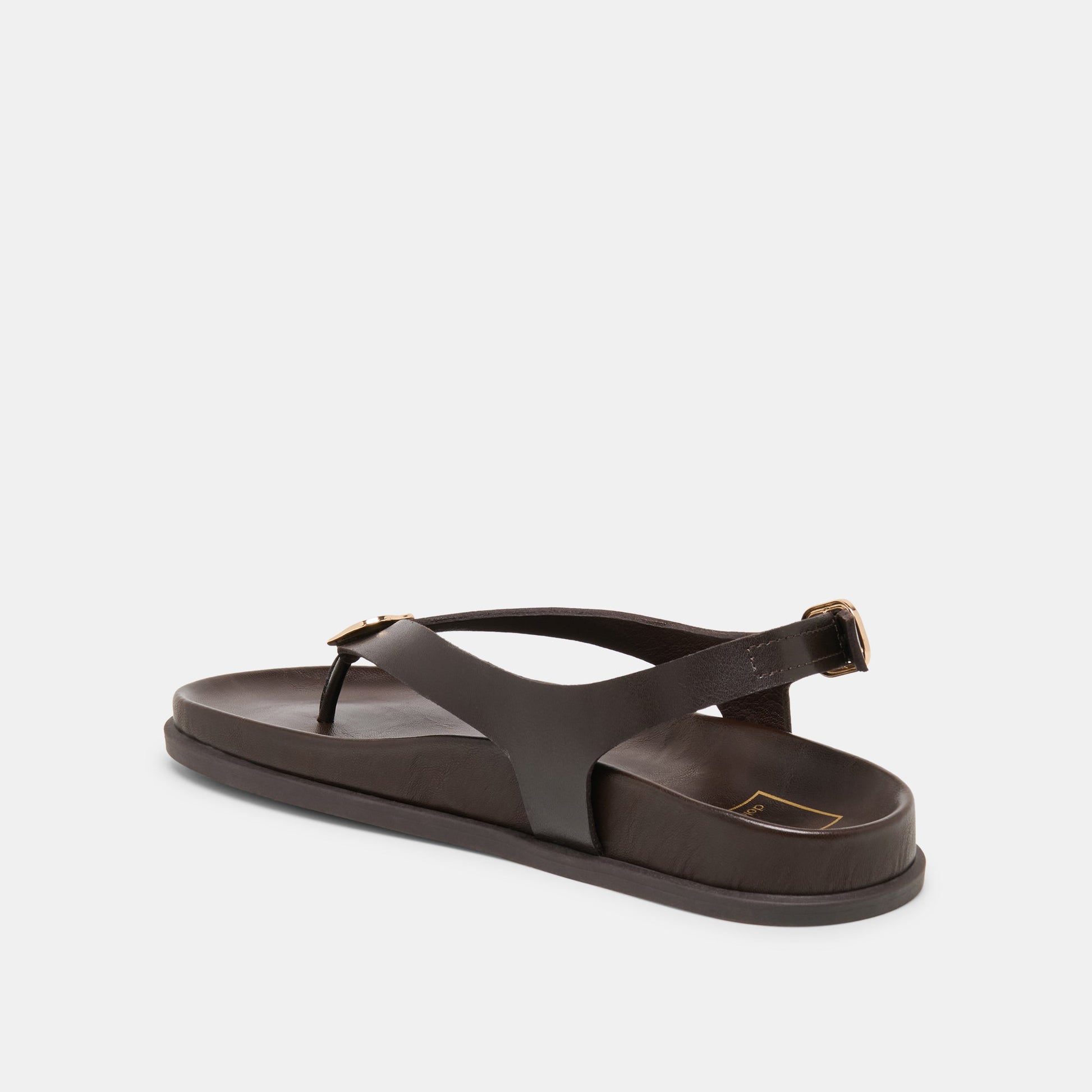 JONY SANDALS DK BROWN LEATHER